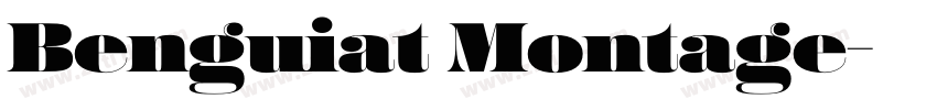 Benguiat Montage字体转换